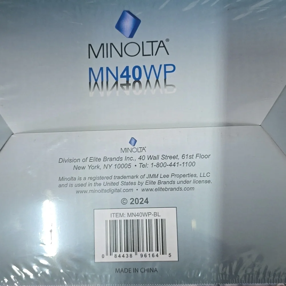 (Blue) Minolta MN40WP Waterproof Digital Camera